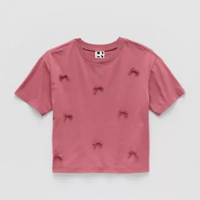 Self Esteem Big Kid Girls Round Neck Short Sleeve T-Shirt