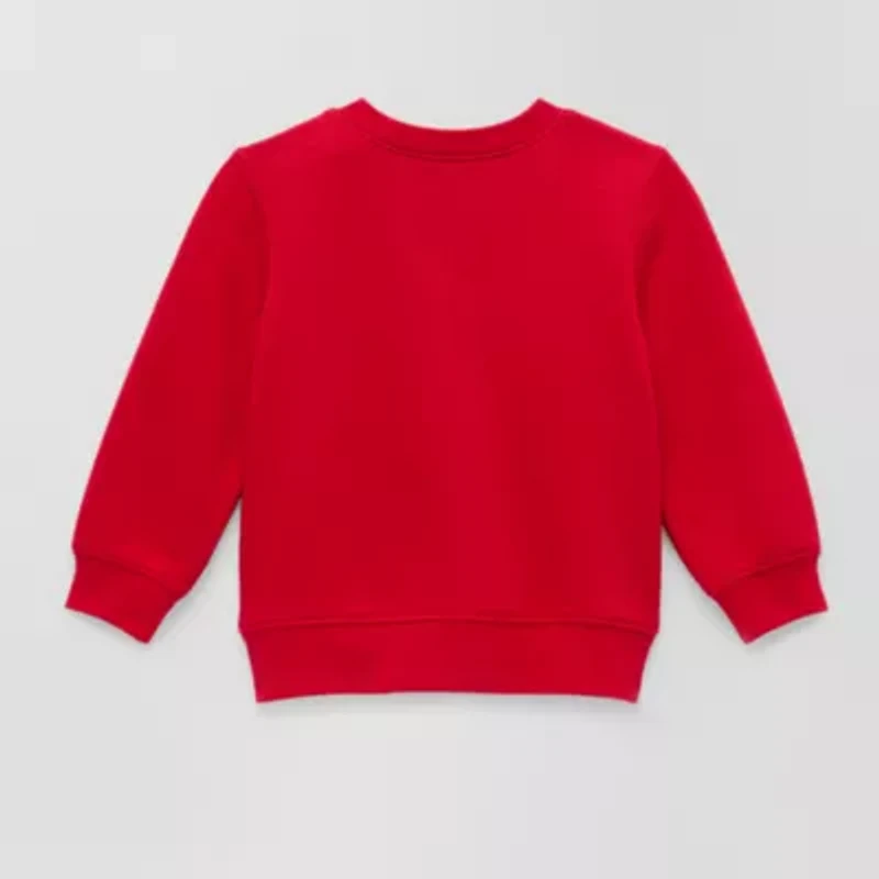 Okie Dokie Baby Unisex Round Neck Fleece Long Sleeve Sweatshirt