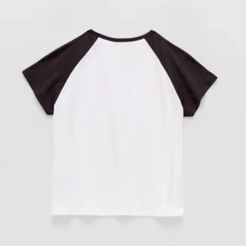 Spice Girls Little & Big Kid Split Crew Neck Short Sleeve Regular Fit Graphic T-Shirt