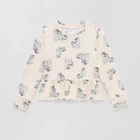 Thereabouts Little Girls Round Neck Long Sleeve Sweatshirt