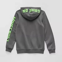 Little & Big Kid Boys Long Sleeve Minecraft Fleece Hoodie