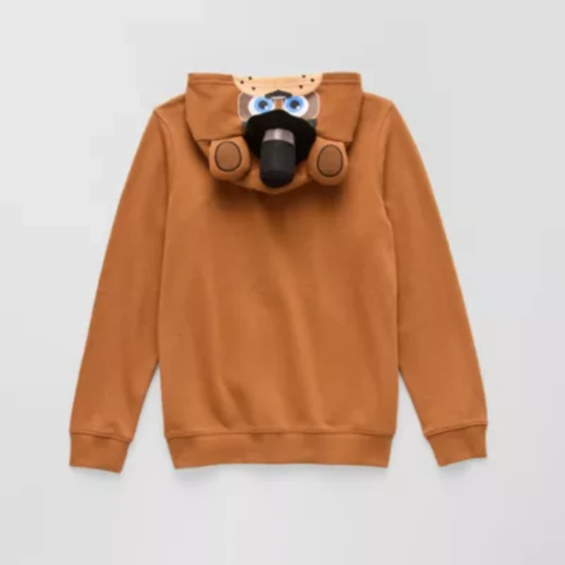 Little & Big Kid Boys Long Sleeve Five Nights at Freddys Fleece Zipper Hoodie