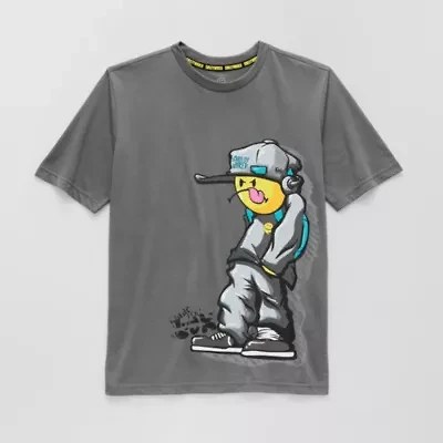 Hollywood Big Kid Boys Crew Neck Short Sleeve Regular Fit Graphic T-Shirt