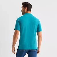 St. John's Bay Premium Stretch Mens Slim Fit Short Sleeve Polo Shirt