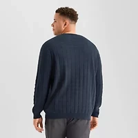 Stylus Big and Tall Mens Crew Neck Long Sleeve Pullover Sweater
