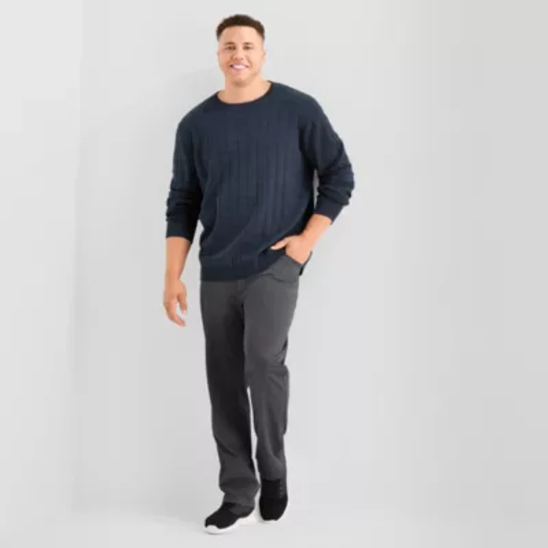 Stylus Big and Tall Mens Crew Neck Long Sleeve Pullover Sweater