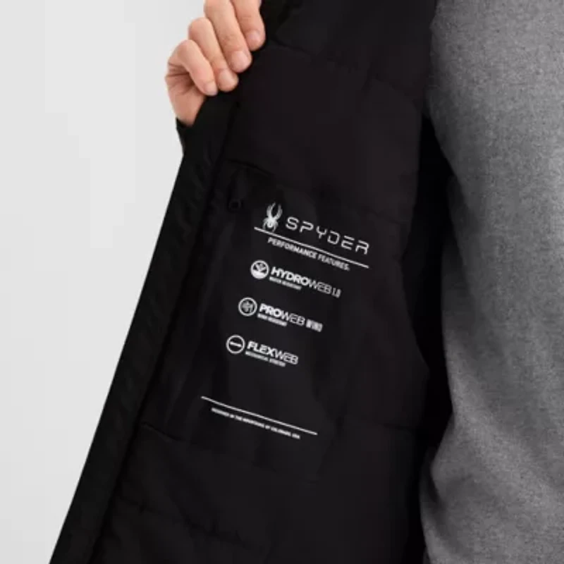 Spyder Mens Hooded Midweight Utility Jacket