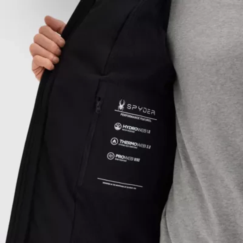 Spyder Mens Hooded Heavyweight Puffer Jacket