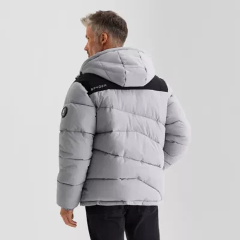 Spyder Mens Hooded Heavyweight Puffer Jacket