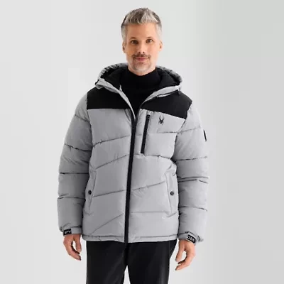 Spyder Mens Hooded Heavyweight Puffer Jacket