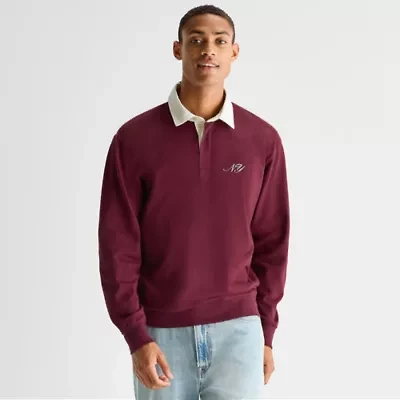 Arizona Mens Long Sleeve Regular Fit Spread Collar Rugby Shirt
