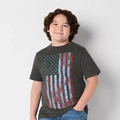 Thereabouts Little & Big Kid Boys Crew Neck Short Sleeve Regular Fit Graphic T-Shirt