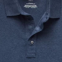 St. John's Bay Super Soft Jersey Big and Tall Mens Classic Fit Easy-on + Easy-off Adaptive Long Sleeve Polo Shirt
