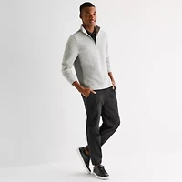 Stylus Mens High Neck Long Sleeve Quarter-Zip Pullover