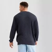 Arizona Big and Tall Mens Crew Neck Long Sleeve Pullover Sweater