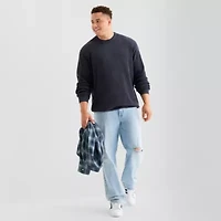 Arizona Big and Tall Mens Crew Neck Long Sleeve Pullover Sweater