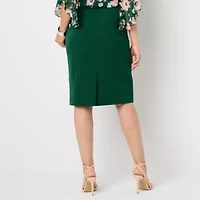 Black Label by Evan-Picone Womens Suit Skirt