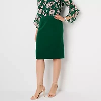 Black Label by Evan-Picone Womens Suit Skirt