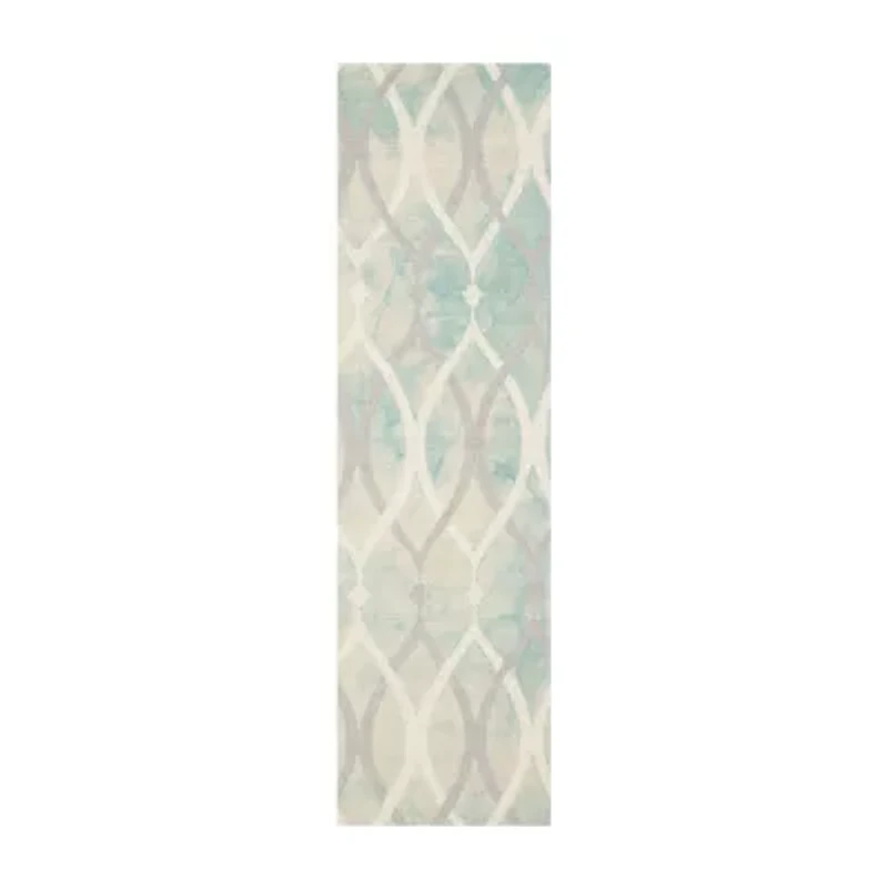 Safavieh Dip Dye Collection Harlan Geometric Runner Rug