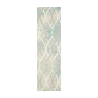Safavieh Dip Dye Collection Harlan Geometric Runner Rug