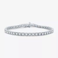 5 CT. T.W. Natural White Diamond 10K or Yellow Gold 7.5 Inch Tennis Bracelet