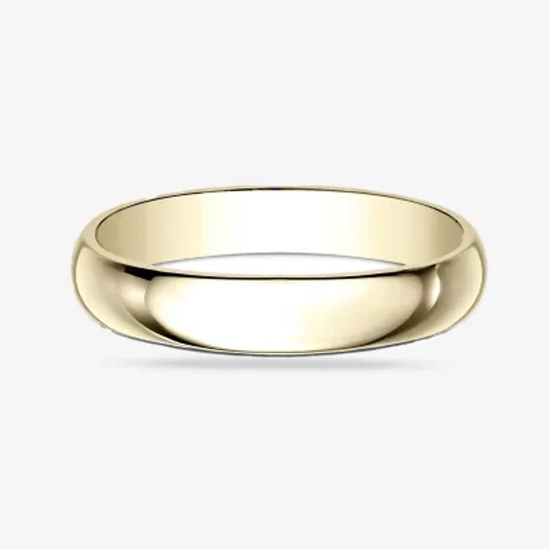 Mens 4MM 10K Gold Wedding Band