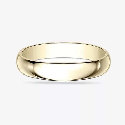 Mens 4MM 10K Gold Wedding Band