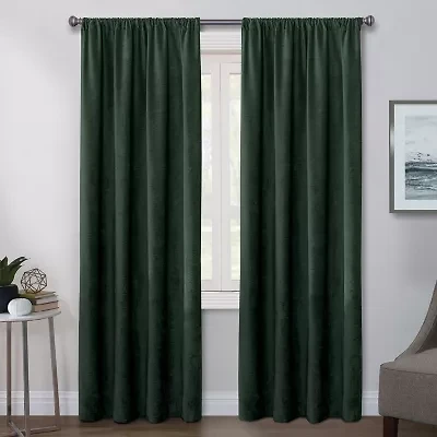 Regal Home Chenille Rod Pocket Light-Filtering Single Curtain Panel