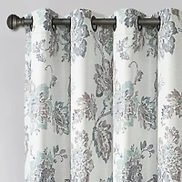 Max Blackout Prescott Print Grommet Top 100% Single Curtain Panel