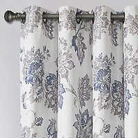 Max Blackout Prescott Print Grommet Top 100% Single Curtain Panel