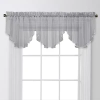 Regal Home Voile Solid Rod Pocket Ascot Valance