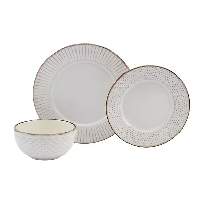 Gallery Monroe 12-pc. Stoneware Dinnerware Set