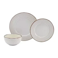 Gallery Monroe 12-pc. Stoneware Dinnerware Set