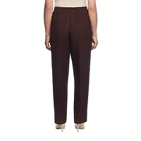 Alfred Dunner Classics Womens Straight Mid Rise Pull-On Pant