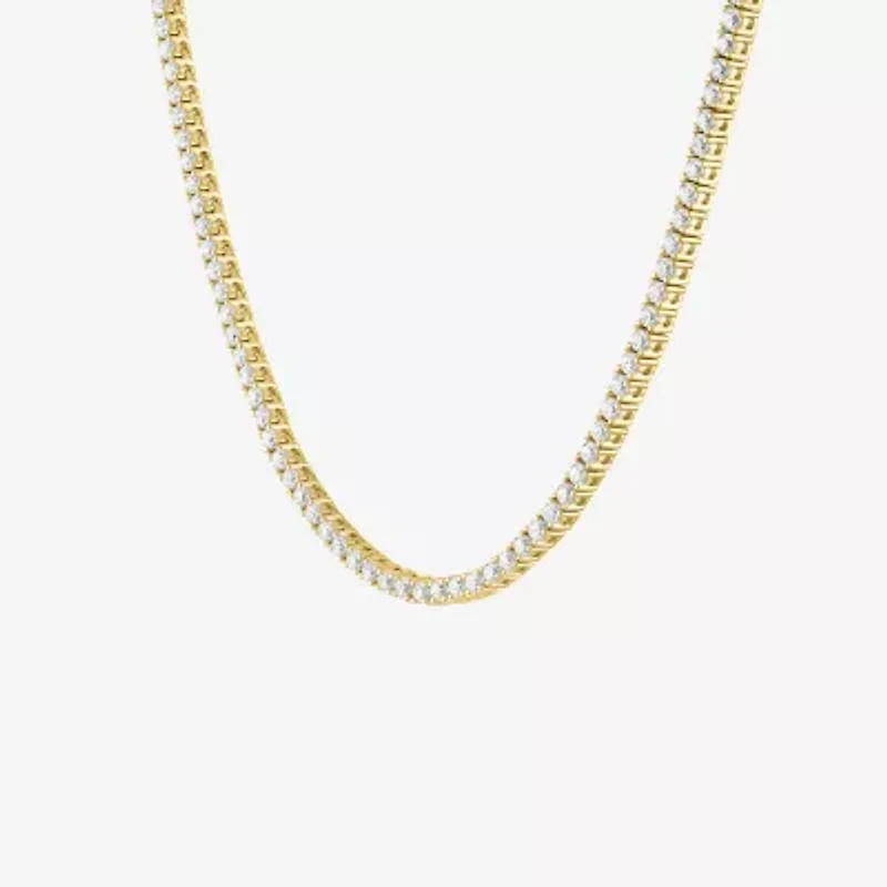 Diamond Addiction (G-H / SI2-I1) 4 CT.T.W. Lab Grown Diamond Tennis Necklace in 10K Gold