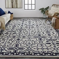 Weave And Wander Faris Floral Hand Tufted Indoor Rectangle Accent Rugs