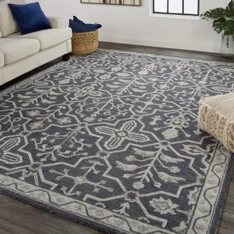 Weave And Wander Faris Floral Hand Tufted Indoor Rectangle Area Rugs