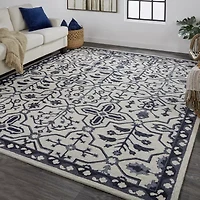 Weave And Wander Faris Floral Hand Tufted Indoor Rectangle Area Rugs