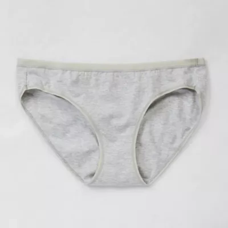 Ambrielle Cotton Womens Average + Full Figure Bikini Panty 364245