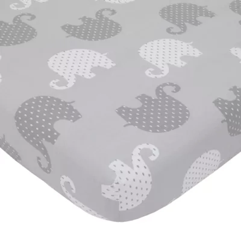 Nojo Gray Elephant 8-pc. Crib Bedding Set