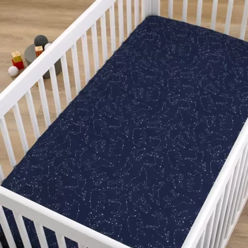 Nojo Super Soft Animal Constellation Crib Sheet