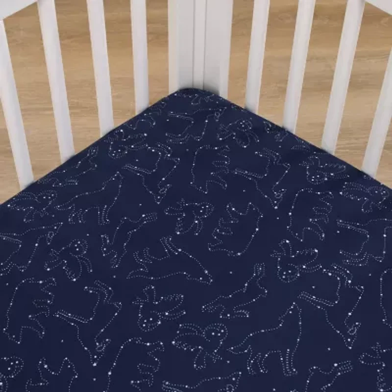 Nojo Super Soft Animal Constellation Crib Sheet
