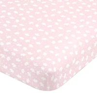 Nojo Pink Elephant Mini Crib Sheet