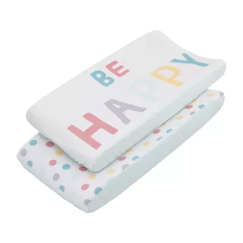 Nojo Be Happy 2 Pack Changing Pad Cover