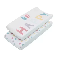 Nojo Be Happy 2 Pack Changing Pad Cover