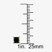 1 CT. T.W. Natural Black Diamond 10K Gold 4.7mm Stud Earrings