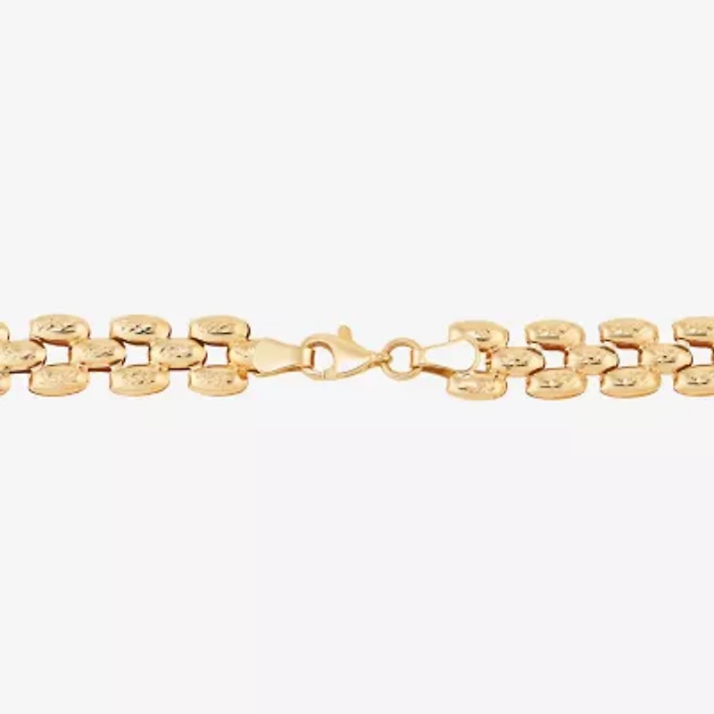 Womens 14K Gold 7.25 Inch Link Bracelet