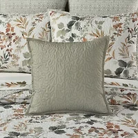 Royal Court Evergreen Square Quilted Square Throw Pillow