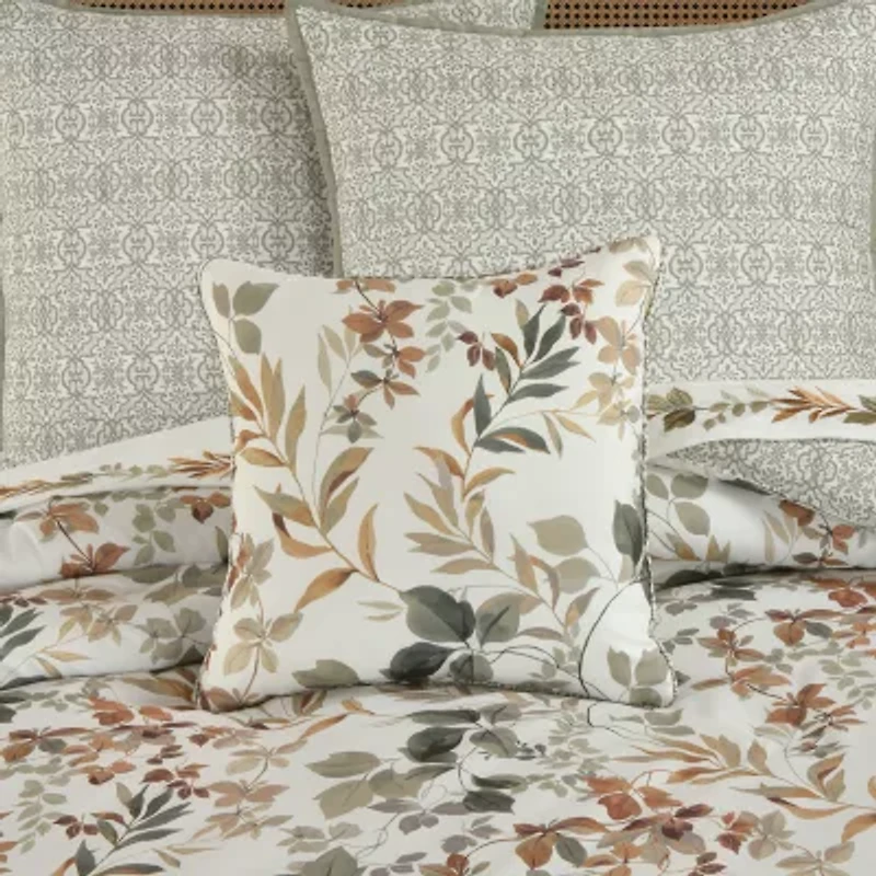 Royal Court Evergreen Square Throw Pillow
