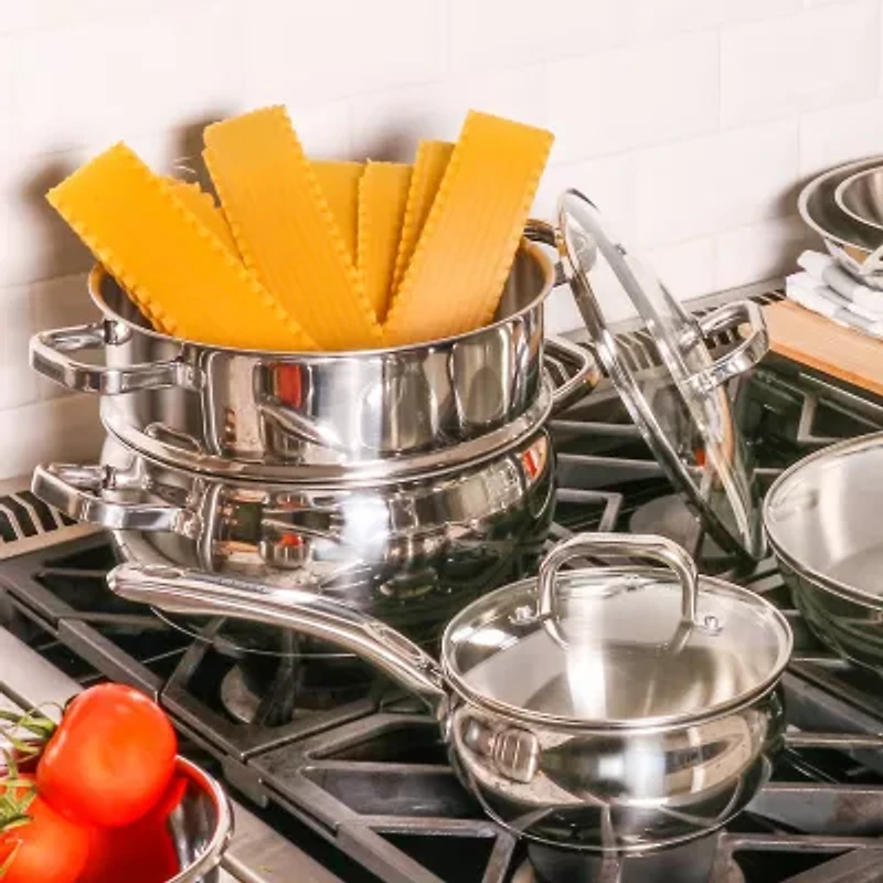 BergHOFF Belly Shape 18/10 Stainless Steel 3-pc. Steamer Set